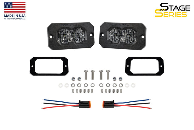 C2 2.0 White Max Flush Mount LED Pod (pair)