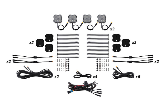 Rock Light Red/White M8 Magnet 12-Pack