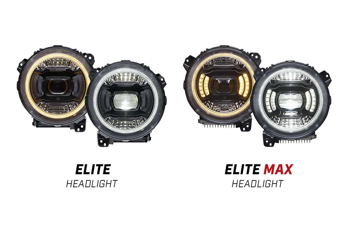 Phares LED Elite pour Jeep JL/JT Wrangler 2018-2023