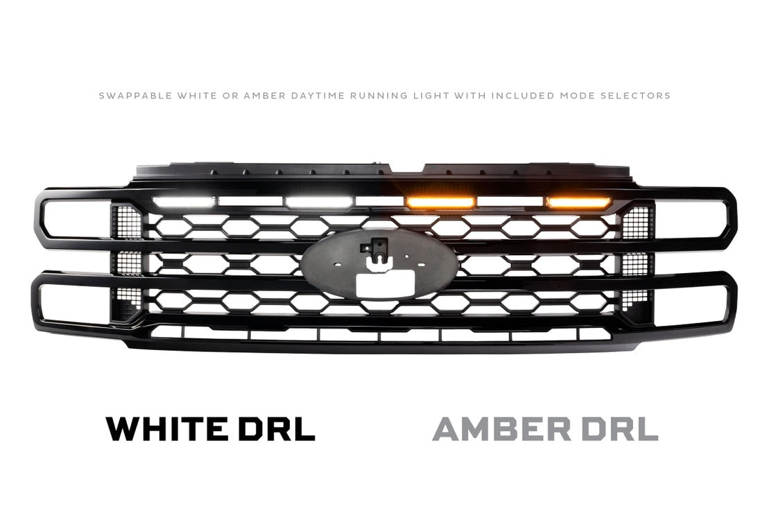 Calandre LED DRL XBG pour Dodge Ram HD (13-18) (noire)