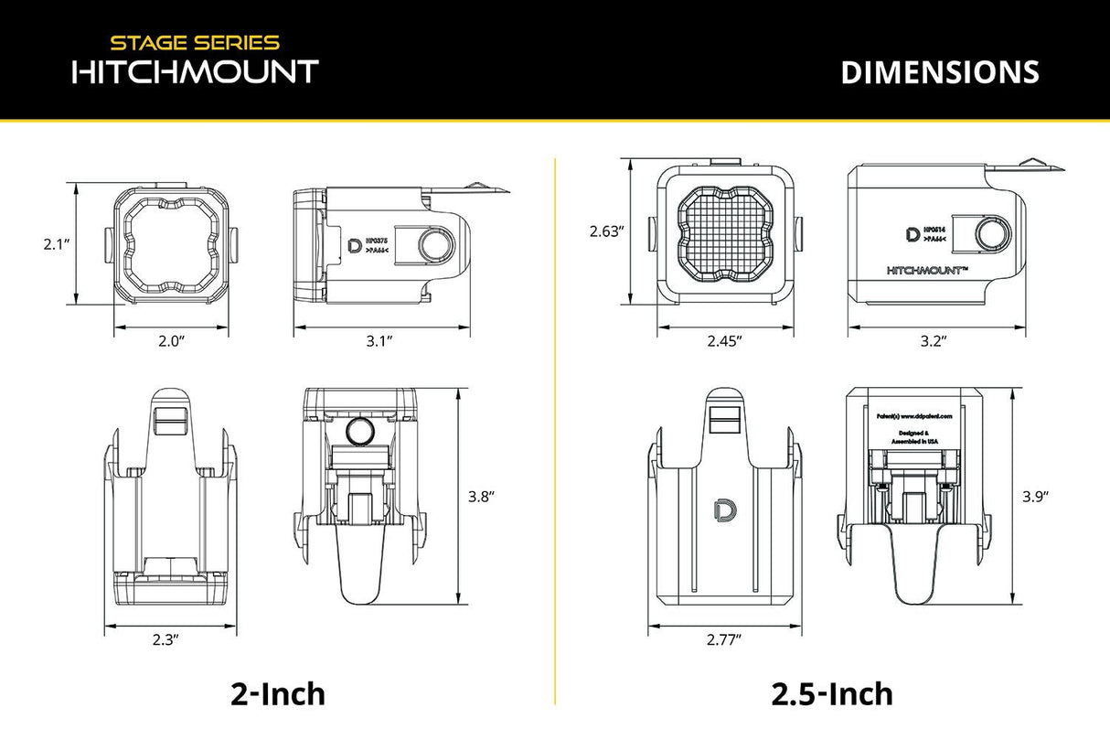Kit de feux de recul à LED pour montage sur attelage pour Toyota 4Runner 2010-2024