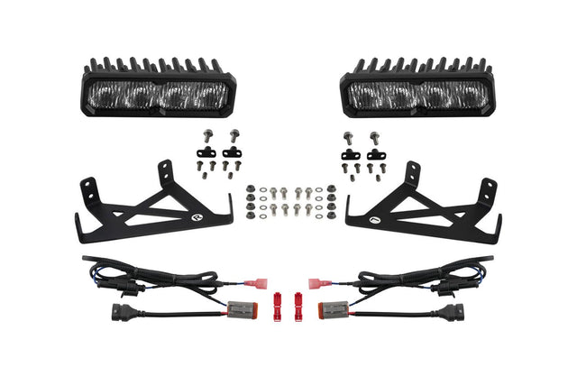 Kit de phares antibrouillard à LED SS6 pour Ford Super Duty 2020-2022 (avec phares antibrouillard à LED)