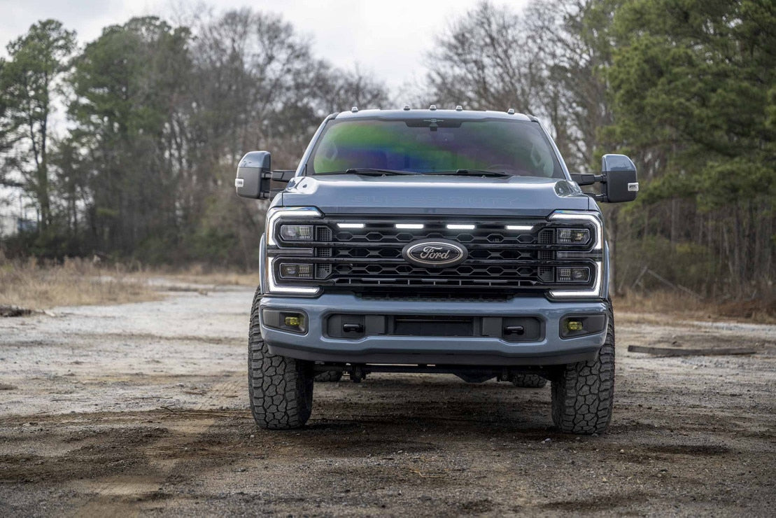 Calandre LED DRL XBG pour Dodge Ram HD (13-18) (noire)