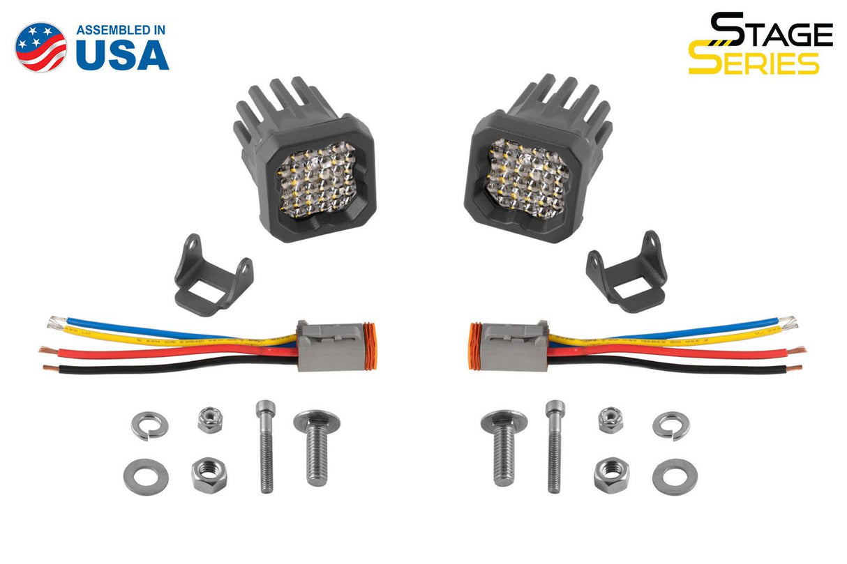 Stage Series C1 1" Sae/Dot Jaune Module Led Encastré (Paire)