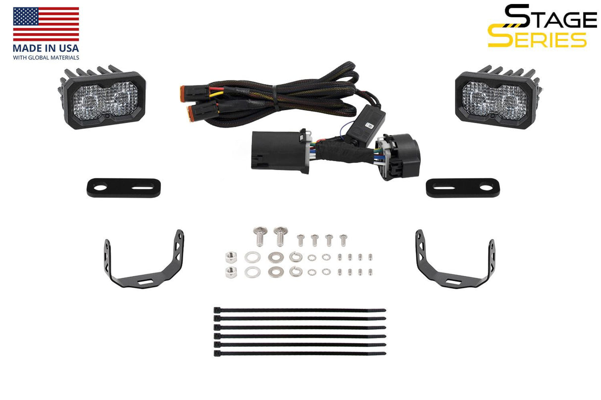 Kit d'éclairage de fossé à LED de la série Stage pour Toyota Tacoma 2016-2023