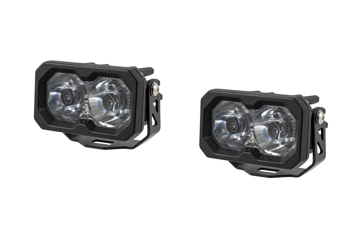 Stage Series C2 2" Sae/Dot Jaune Pod Led encastré (paire)