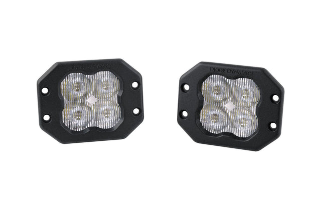Stage Series 3" Ss3 Blanc Led Pod Encastré (Paire)