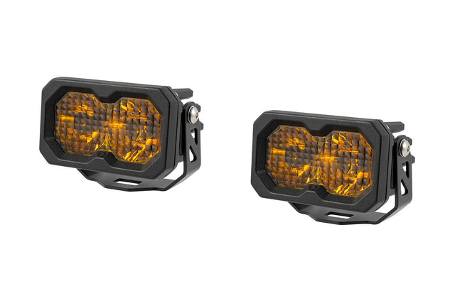 C2 2.0 SAE Yellow Sport Standard LED Pod (pair)