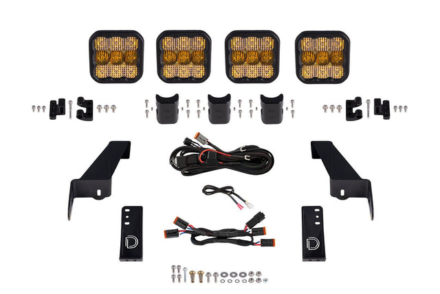 SS5 Grille CrossLink Lightbar Kit for 2020-2025 Jeep Gladiator
