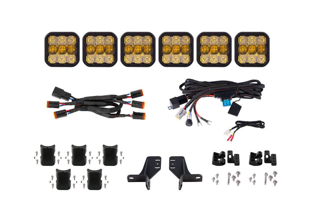 SS5 Grille CrossLink Lightbar Kit for 2021-2025 Ford Bronco (w/ Steel Bumper)