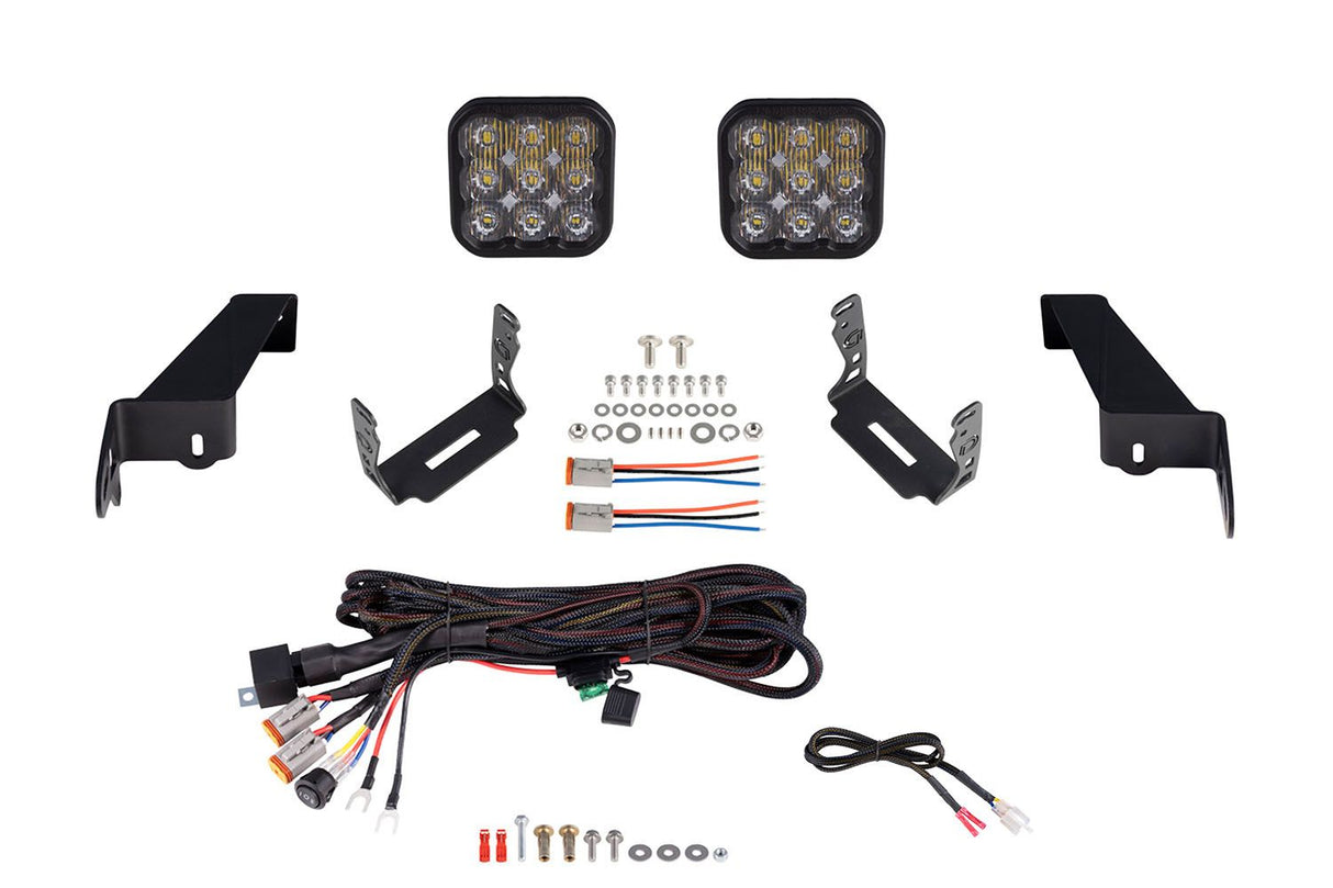 SS5 Bumper LED Pod Light Kit for 2007-2018 Jeep JK Wrangler