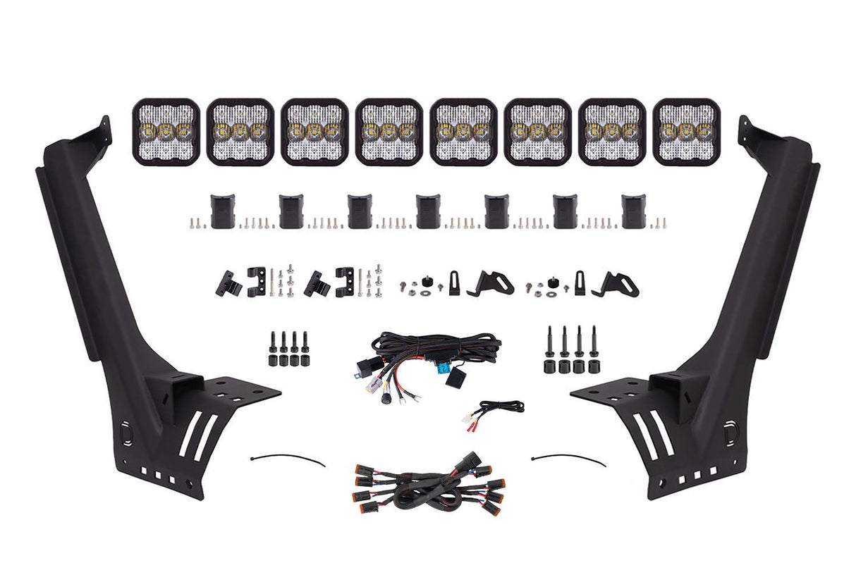 SS5 Windshield CrossLink Lightbar Kit for 2018-2025 Jeep JL Wrangler