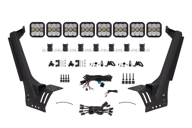 SS5 Windshield CrossLink Lightbar Kit for 2018-2025 Jeep JL Wrangler