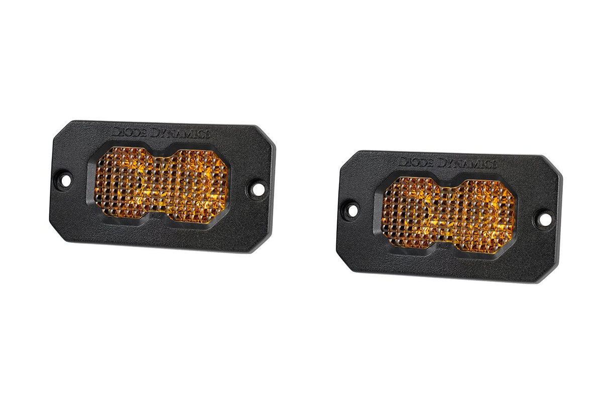 Stage Series C2 2" Sae/Dot Jaune Pod Led encastré (paire)