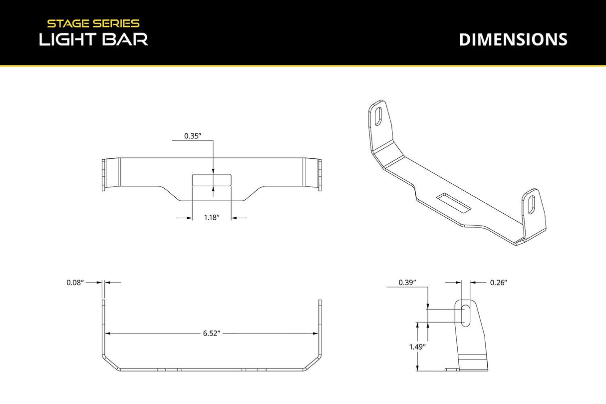 SS6 U Bracket Kit (single)