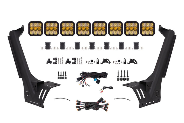 SS5 Windshield CrossLink Lightbar Kit for 2018-2025 Jeep JL Wrangler