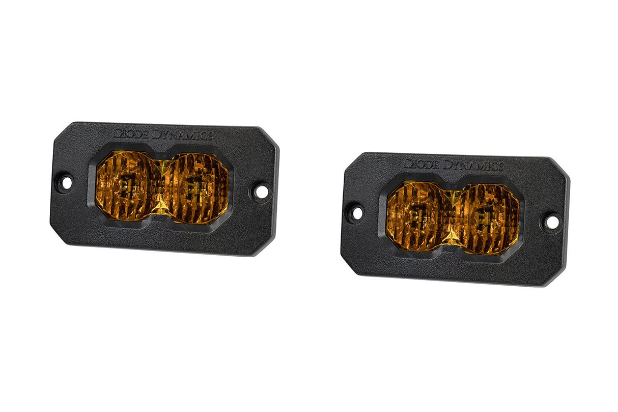 Stage Series C2 2" Sae/Dot Jaune Pod Led encastré (paire)