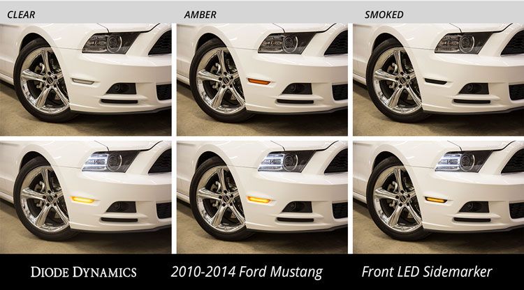 LED Sidemarkers for 2010-2014 Ford Mustang (set)
