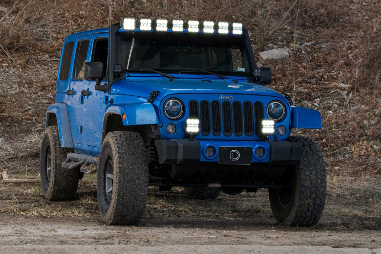 Kit de barre lumineuse LED pour pare-chocs Jeep Jl 2018-2022 Wrangler