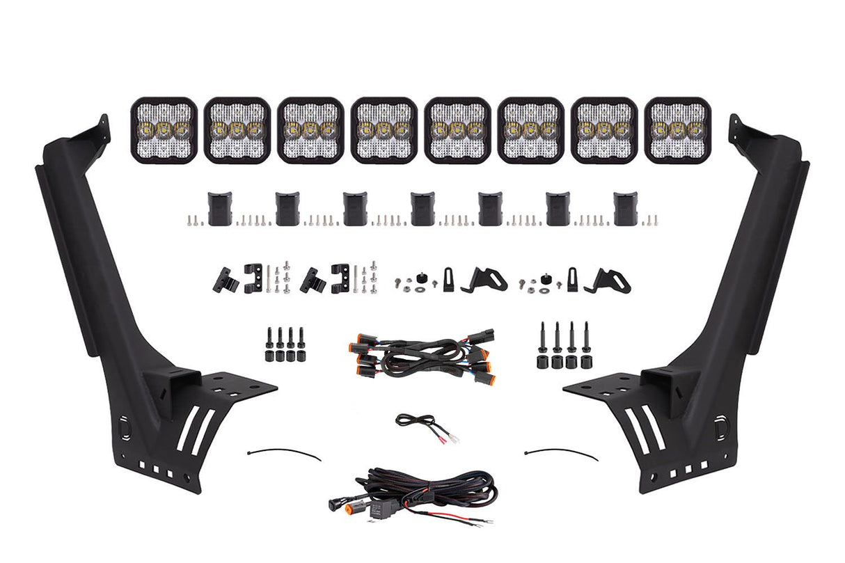 SS5 Windshield CrossLink Lightbar Kit for 2018-2025 Jeep JL Wrangler