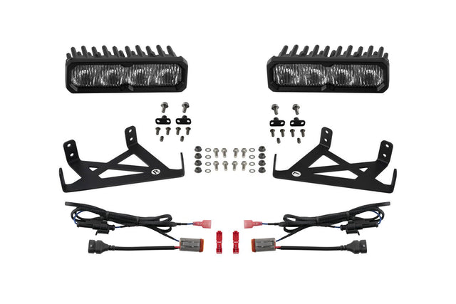 Kit de phares antibrouillard à LED SS6 pour Ford Super Duty 2020-2022 (avec phares antibrouillard à LED)