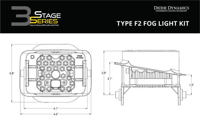 Kit de feux antibrouillard SS3 SAE Type F2