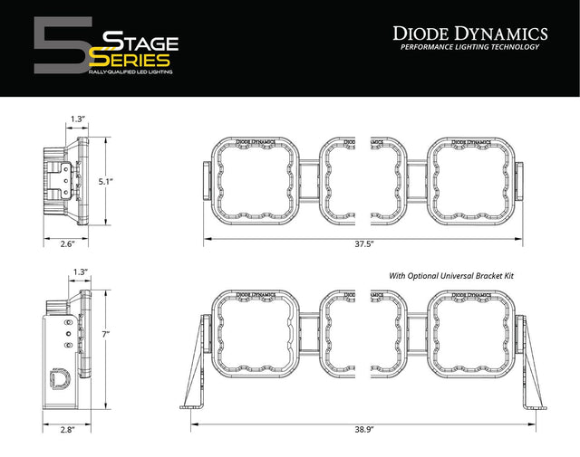 SS5 CrossLink 6-Pod LED Light Bar (one)