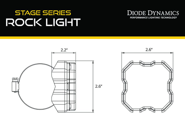 Stage Series Rock Light Roll Bar Mount (one)