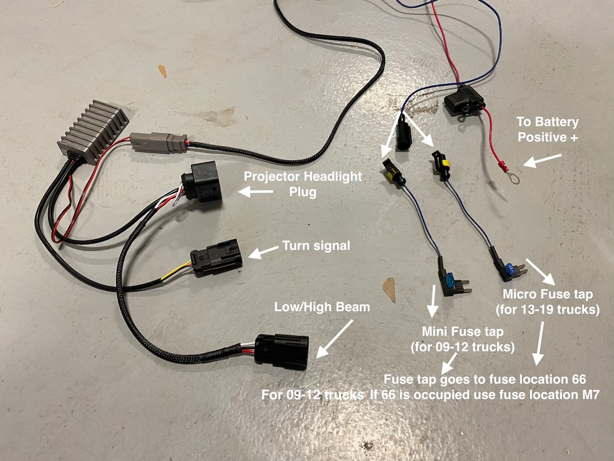 Conversion de projecteur OEM Dodge Ram (2009+) V3.1