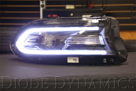 Headlight with butyl sealant applied