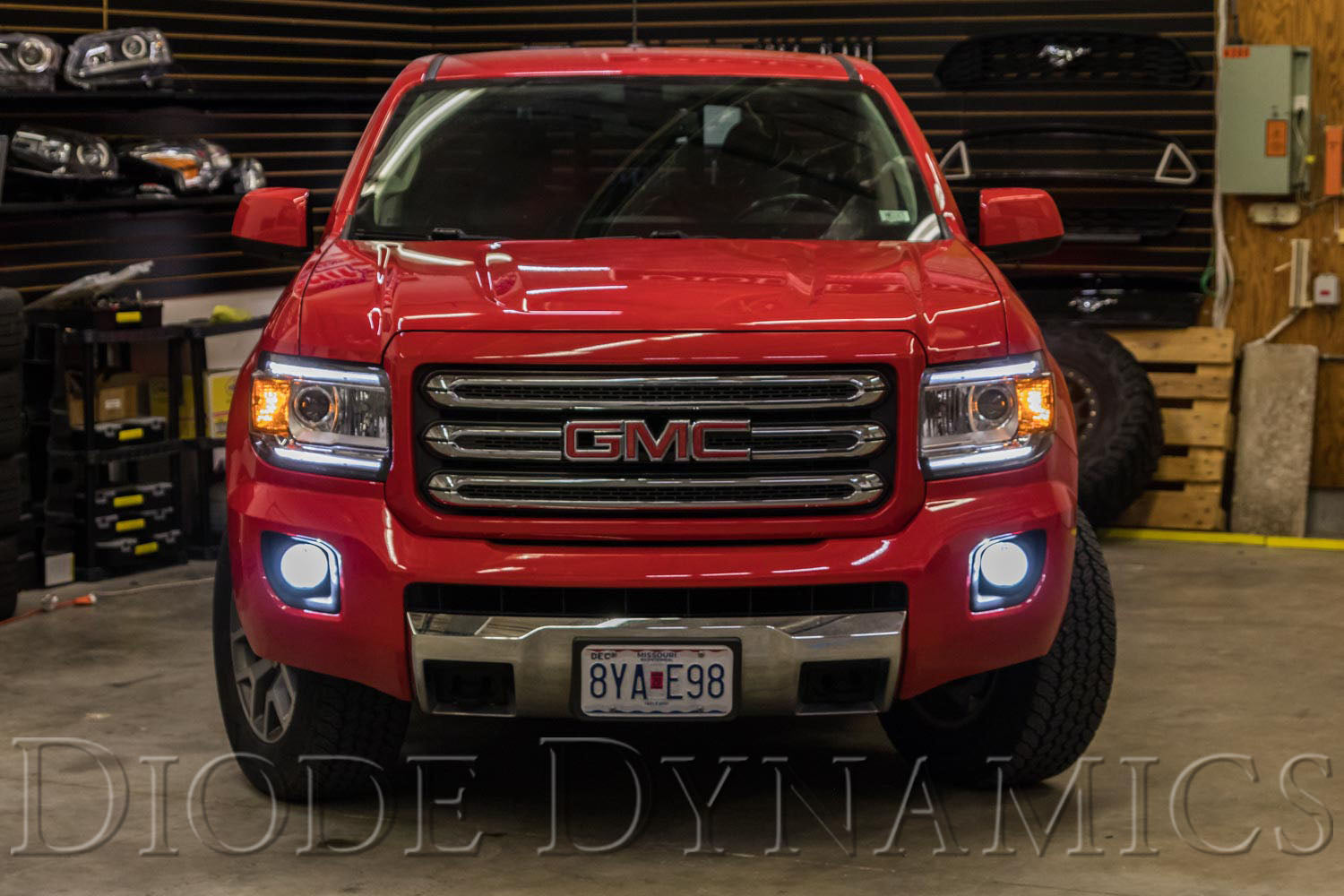 2015-2019 GMC Canyon with LED fog lights