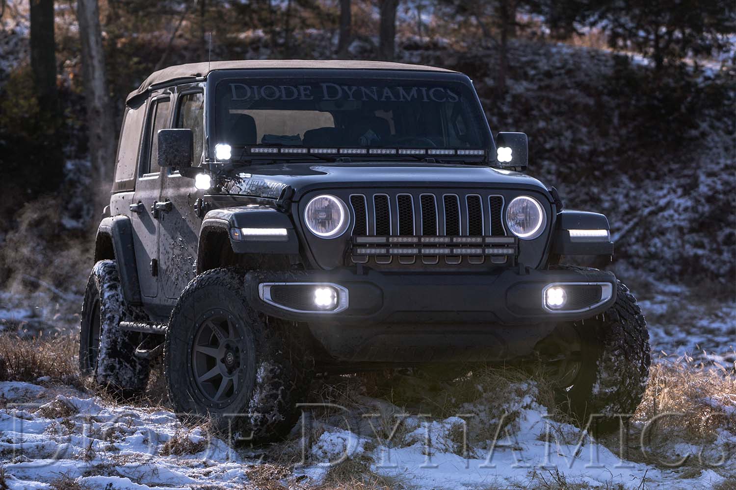 Jeep JL Wrangler with SS3 LED pods