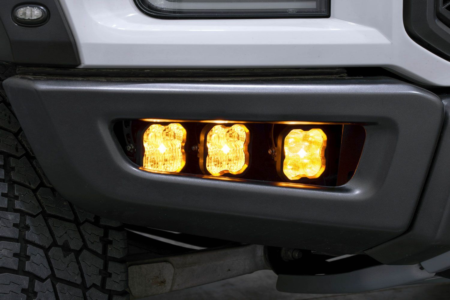 SS3 LED Fog Light Kit installed on a 2017-2020 Ford Raptor