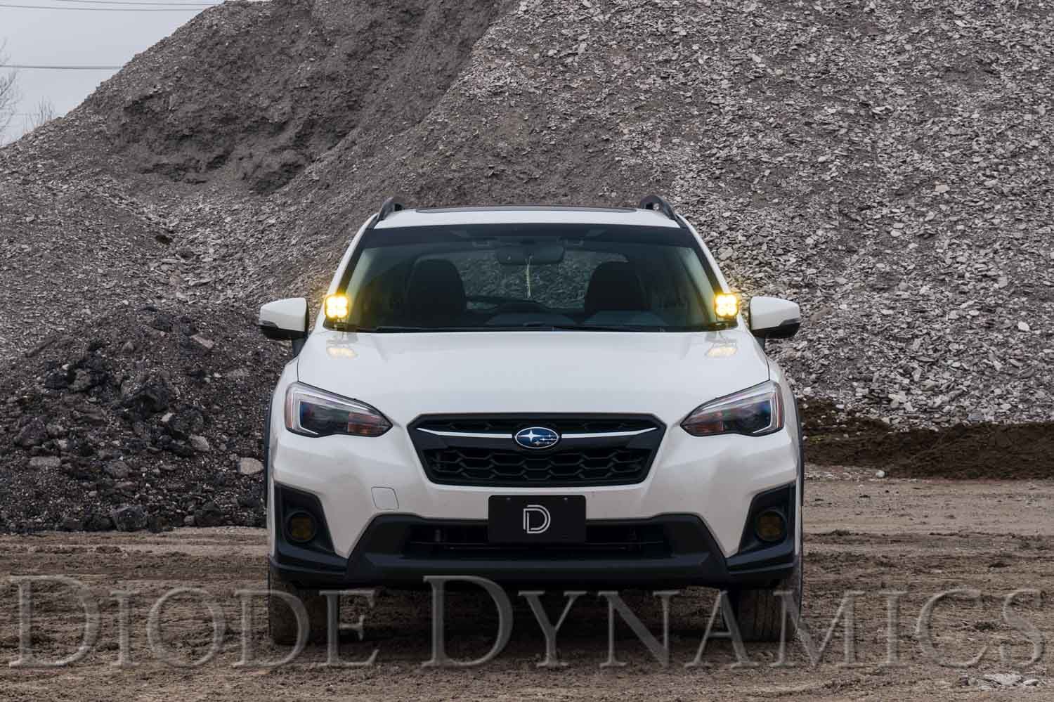 2018-2023 Subaru Crosstrek with Stage Series Ditch Light Kit installed