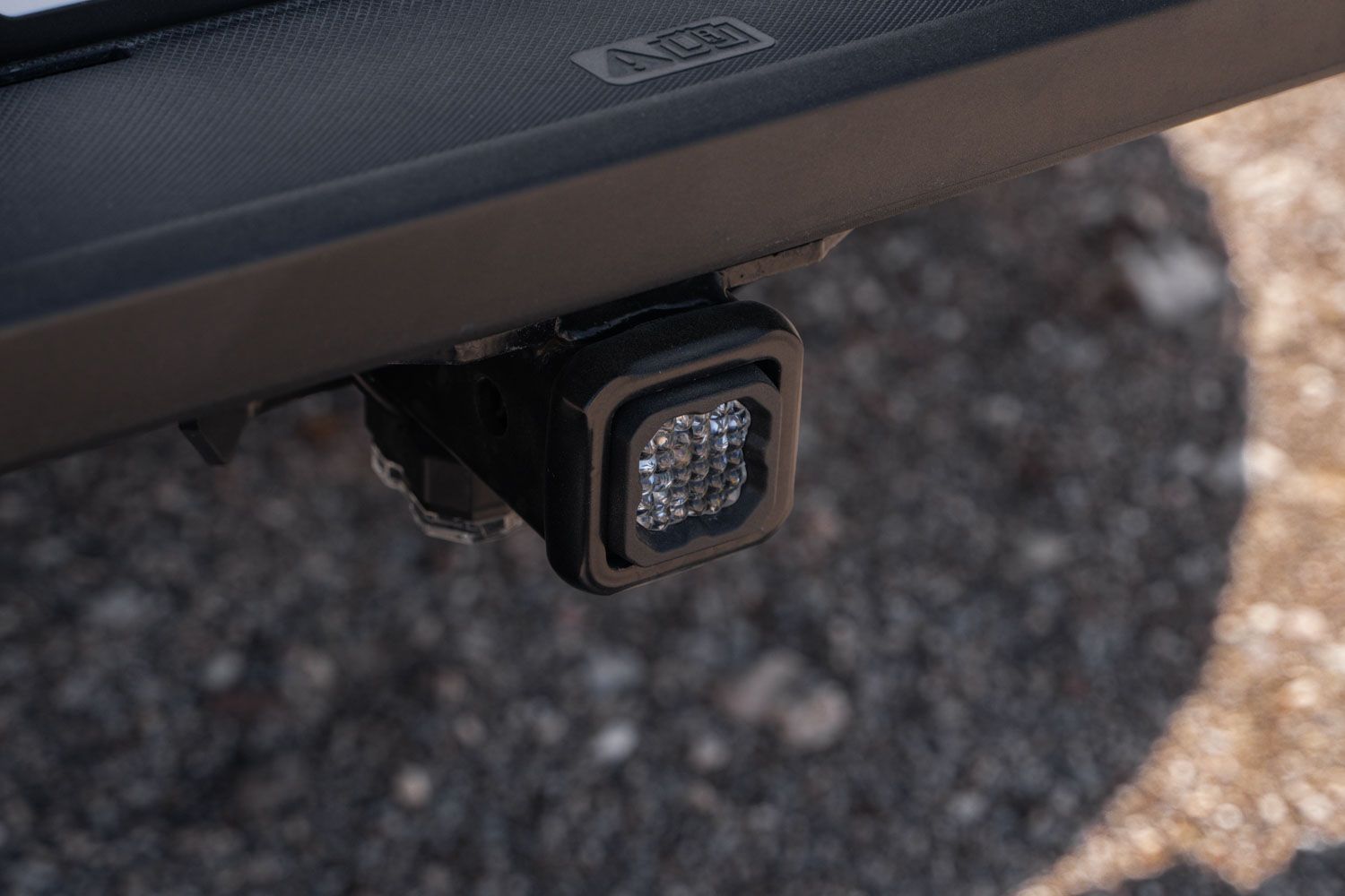 C1R HitchMount LED Pod installed in trailer hitch