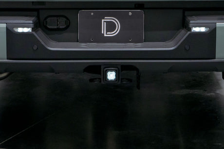 4-Pin HitchMount LED Pod Reverse Kit installed in a trailer hitch receiver