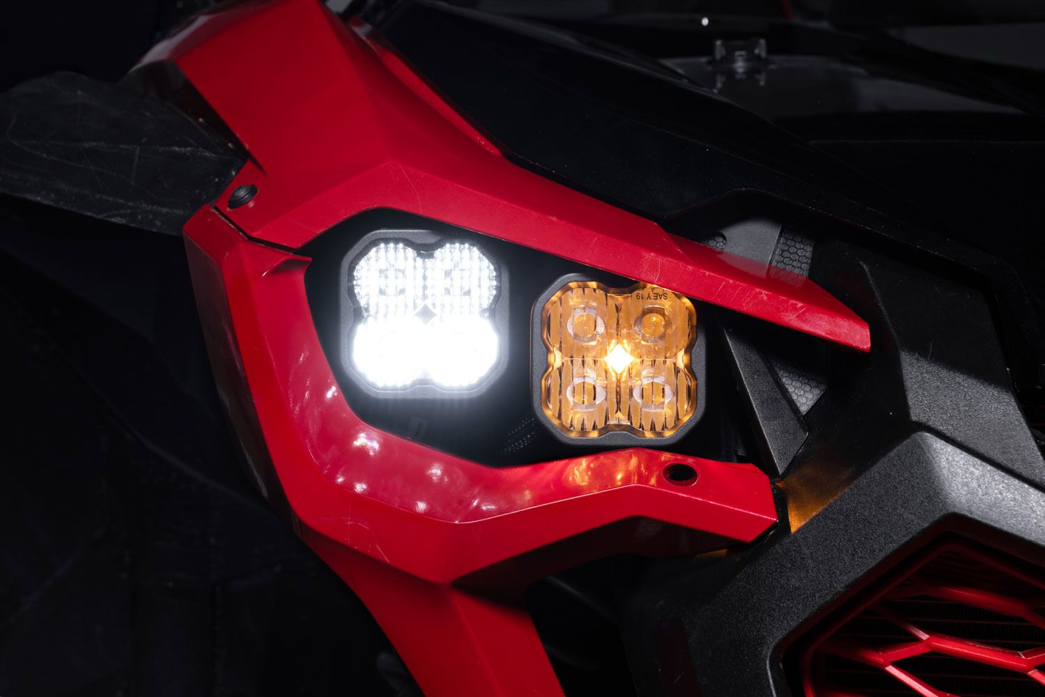 2022-2024 Honda Talon with SS3 LED Headlight Kit installed