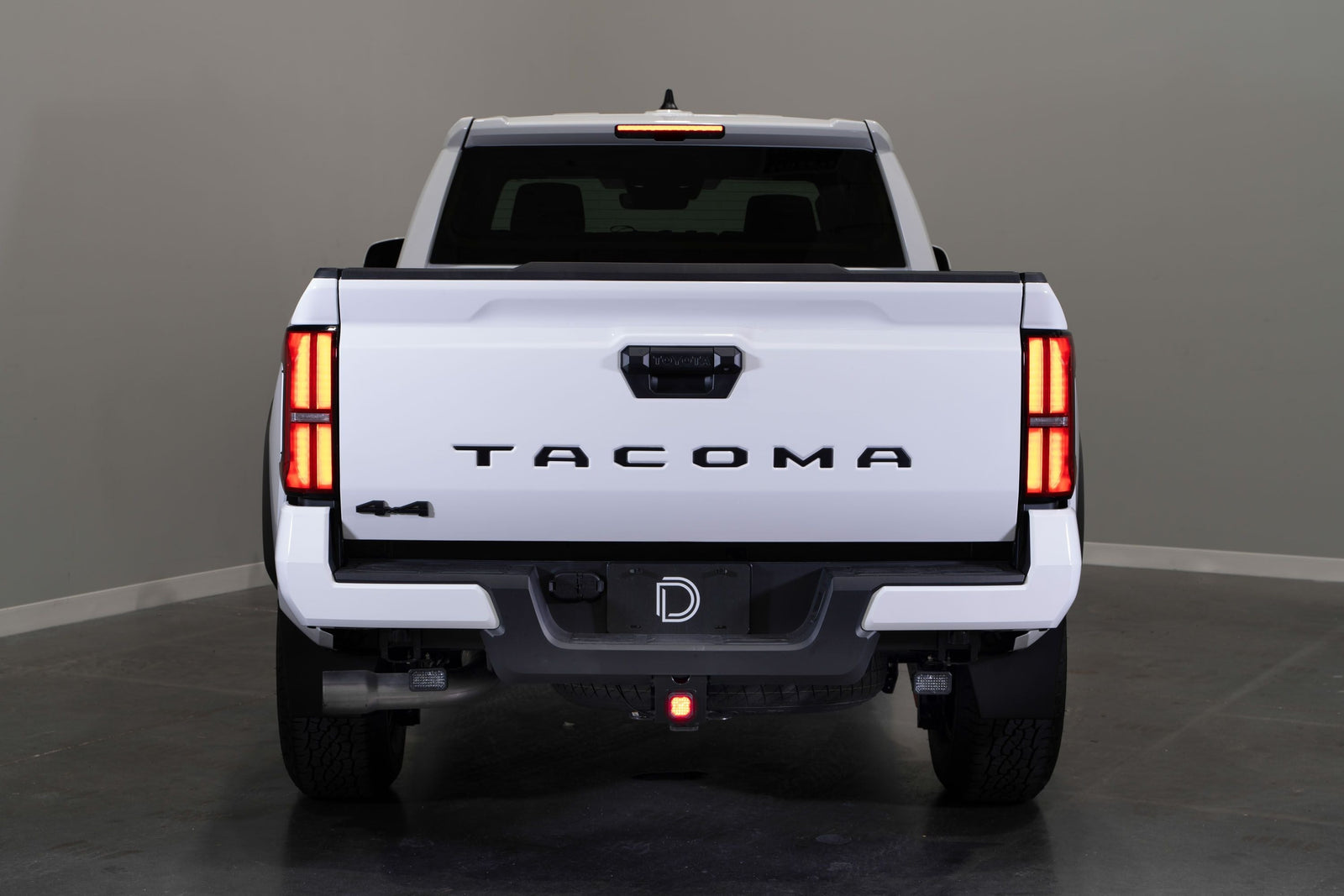 2024+ Toyota Tacoma with HitchMount LED Pod Reverse Kit installed