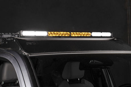Stage Series SmartSelect LED Light Bar with amber backlight on a Toyota Tacoma