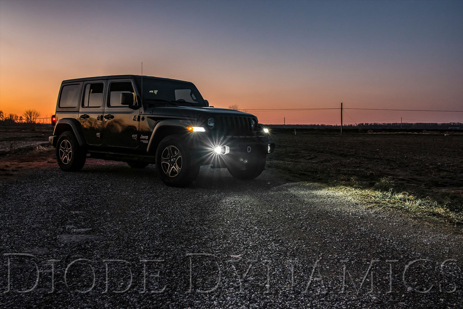 2018+ Jeep JL Wrangler with LED fog lights