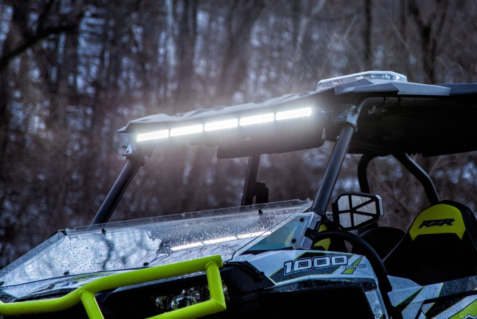 LED light bar on Polaris RZR