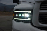 Phares de projecteur à LED Alpha-Black pour Dodge Ram série NOVA 02-05