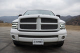 Phares de projecteur à LED Alpha-Black pour Dodge Ram série NOVA 02-05