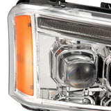 03-06 Chevrolet Silverado/02-06 Avalanche (sans revêtement de carrosserie) Phares projecteurs à LED série NOVA chromés