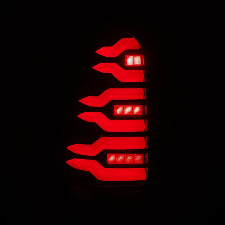 03-09 Toyota 4Runner LUXX-Series LED Tail Lights Black Red