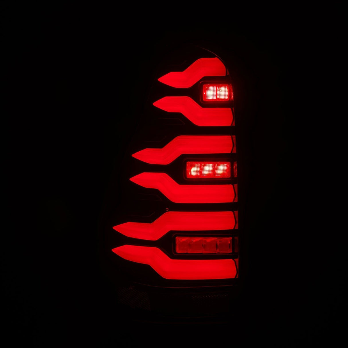Feux arrière à LED pour Toyota 4Runner LUXX-Series 03-09, noir et rouge