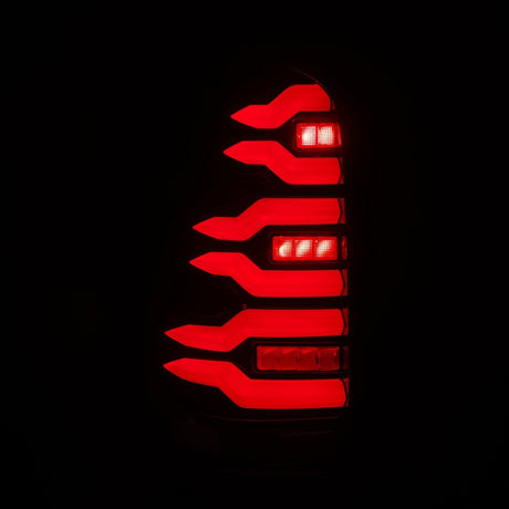 03-09 Toyota 4Runner LUXX-Series LED Tail Lights Black Red