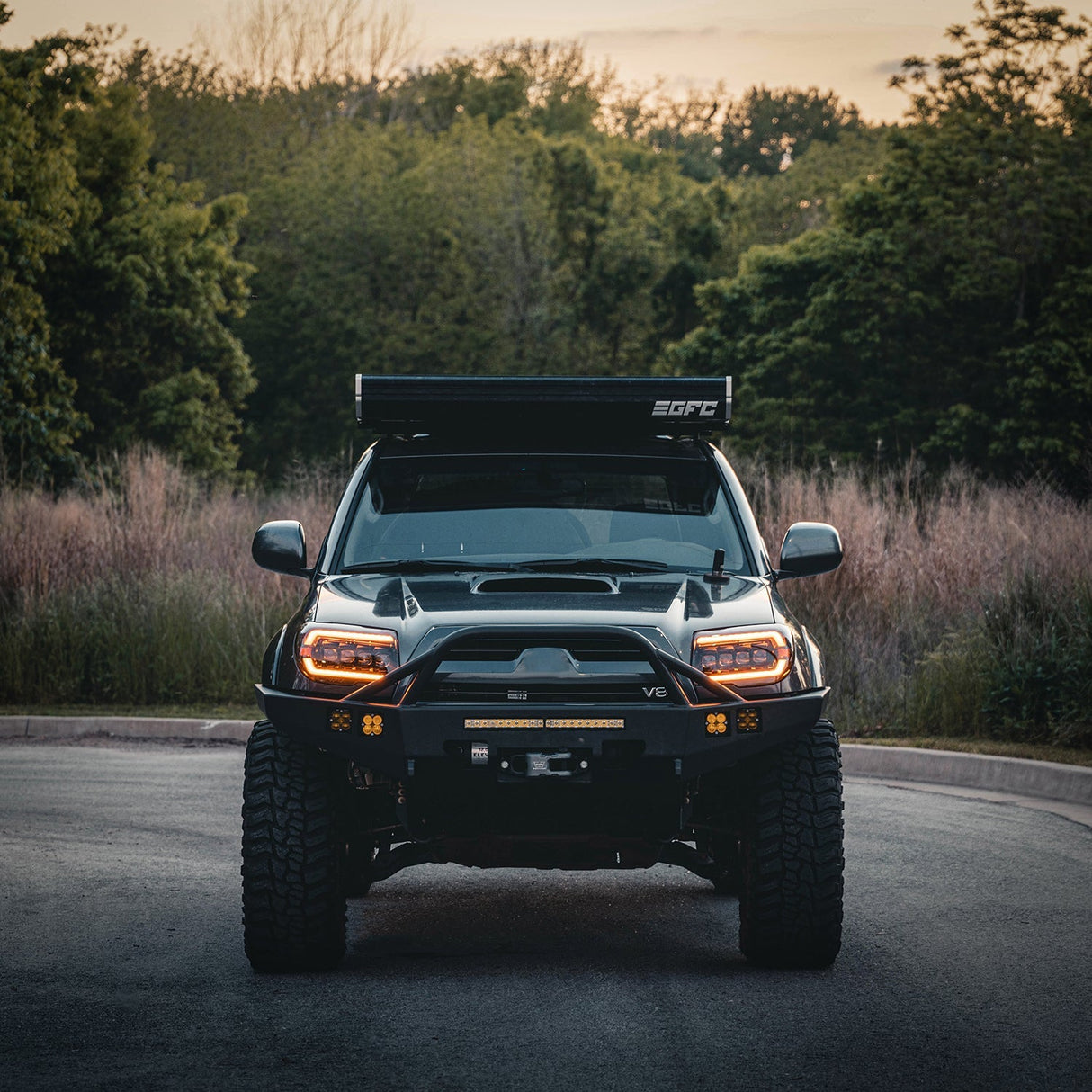 03-09 Toyota 4Runner NOVA-Series LED Projector Headlights Alpha-Black