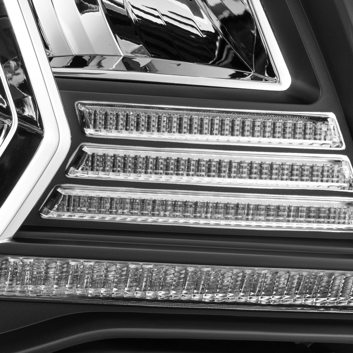 Phares à LED cristal noirs pour Toyota Tacoma LUXX-Series 05-11