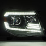 Phares de projecteur à LED Alpha-Black pour Toyota Tacoma série LUXX 05-11